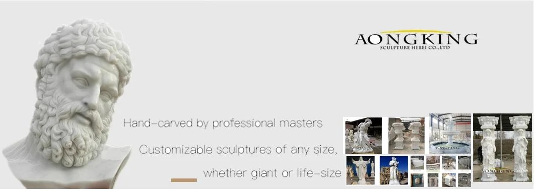 Wholesale Custom Large White Marble Lady Statue Column Gazebo