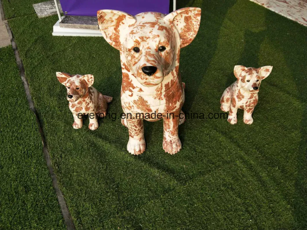 Natural Stone Granite Marble Dog Carving Animal Sculpture for Garden Statue