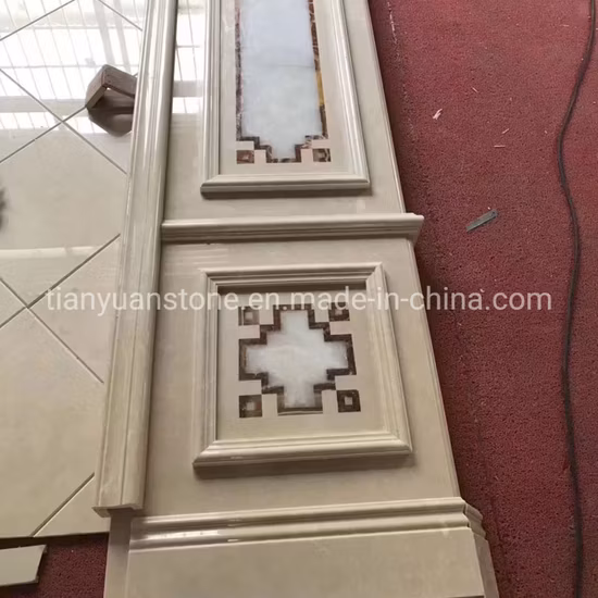天然大理石製の彫刻されたドア枠、窓とドアの周囲